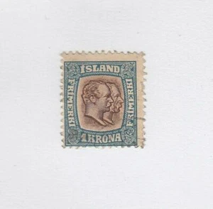 Island (MK5714) # 83 F - GEBRAUCHT 1k KINGS CHRISTIAN IX & FREDERIK VIII / BLAU CV 78 $ - Bild 1 von 1