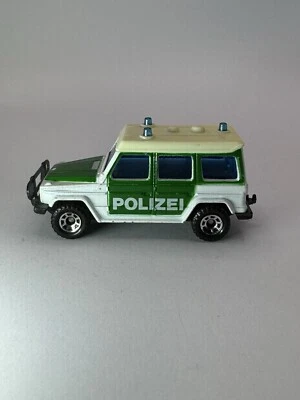 1984 Matchbox Mercedes Benz 280 GE Polizei White And Green Loose - Image 1 of 4