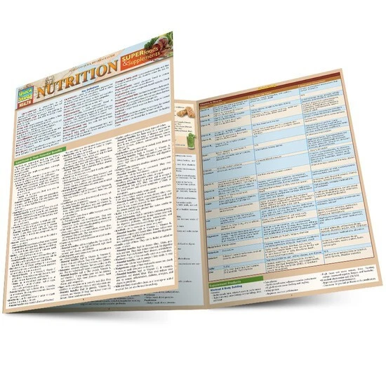 QuickStudy Laminated Reference Guide: Nutrition - Superfoods & Supplements
