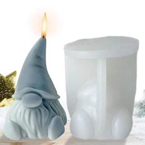Gnome Mold 3D Epoxy Resin Mold Candle Handed Silicone Making Moulds Creative - Picture 1 of 9