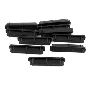 SD, porta tappo protezione polvere per portatile da 10 pezzi, colore: nero - Afbeelding 1 van 1