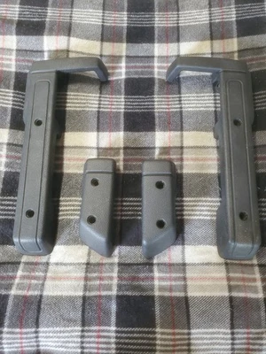 1986-1993 Volvo 240 244 245 L & R передняя и задняя дверь подлокотник комплект черный #3707E - Изображение 1 из 4