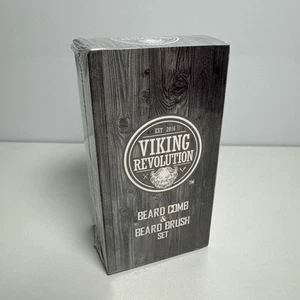 Juego de peine para barba y cepillo para barba Viking Revolution para hombre cerdas de jabalí natural nuevo - Imagen 1 de 2