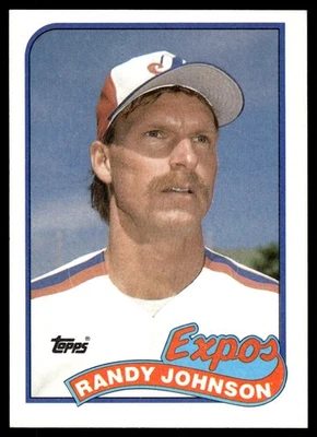1989 Topps Randy Johnson Rookie Montreal Expos #647 - Image 1 of 2