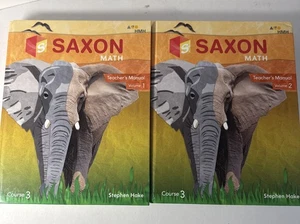 Saxon Course 3, (2018) Teachers Manuals Volume 1 & 2 - Picture 1 of 6
