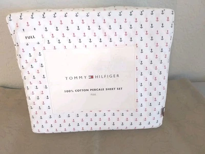 Tommy Hilfiger Nautical Anchor Full Sheet Set NWT - Image 1 of 4