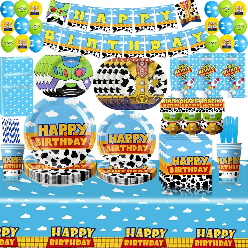 Toy Story Tableware Birthday Decorations Banner Balloons Backdrop Party Supplies - image 1 of 4