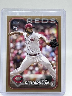 2024 Topps Series 2 LYON RICHARDSON RC Gold /2024 #517 Reds - Image 1 of 2