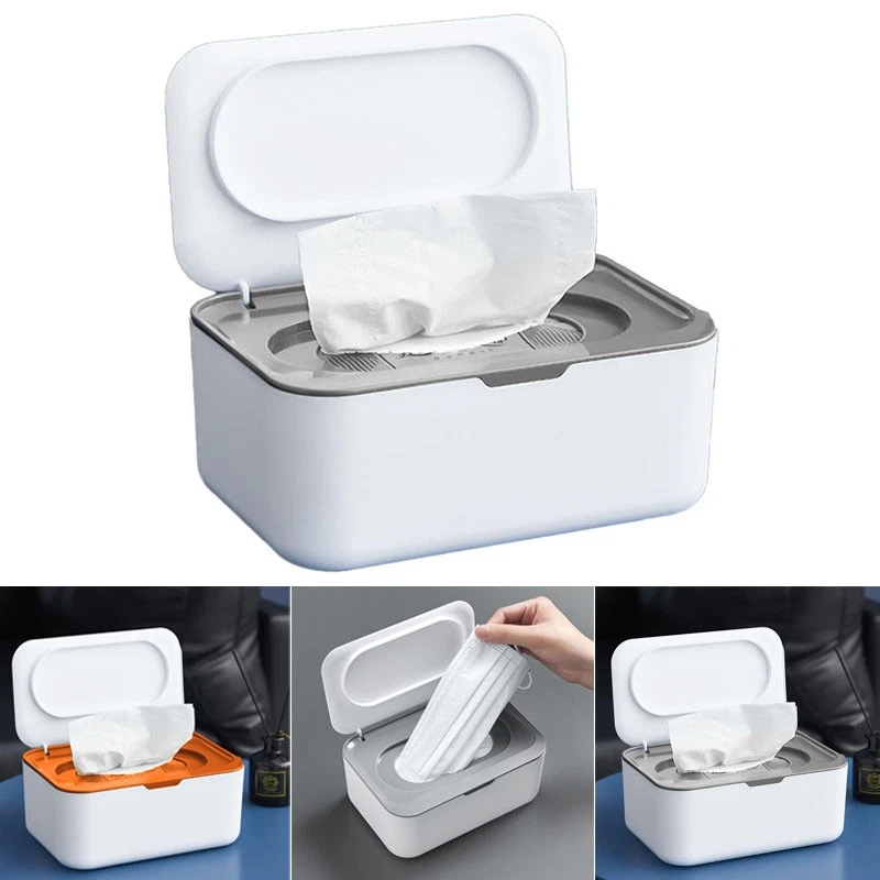 COYUN Feuchttücherhalter 2er-Pack – Spender Für Wiederverwendbare Feuchttücher-Beutel, Praktisch Für Wickeltisch, Kinderzimmer Und Bad
