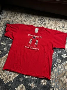 Cincinnati Reds 1940 World Champs Shirt Crable Cooperstown Collection Vintage XL - Picture 1 of 4