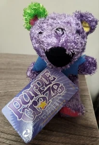 Purple Craze 7" Grateful Dead Bean Bear With Tag Series 16 Liquid Blue Excellent - Picture 1 of 9