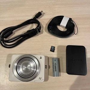 MINT Canon PowerShot N White 12.1MP Compact Digital Camera JP FS S - Picture 1 of 10