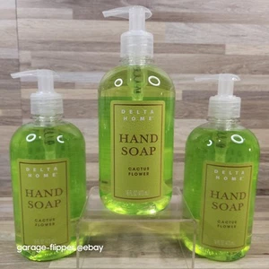 Cactus Flower Green Hand Soap Pump Dispenser 16oz Extra Value Bonus 3 Pack - Picture 1 of 4