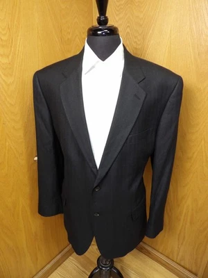 Blazer Hombre Abrigo Deportivo Chaqueta Bachrach 50r Negro H.B Seda Babmoo Mezcla N#165 Foto 1 de 4