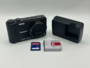 Sony Cyber-shot DSC-HX5V Black 10.2MP Digital Camera 10x Zoom GPS w/ Charger JPN - Picture 1 of 24