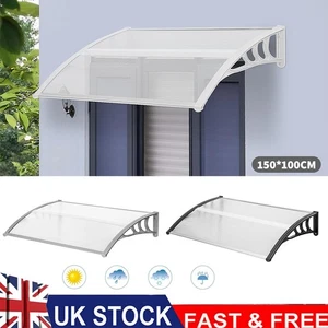 Door Canopy Awning Shelter Front Back Porch Outdoor Shade Patio Roof Rain Cover - Picture 1 of 18