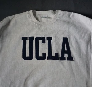 Sudadera De Colección UCLA Tejido Inverso Para Hombres 2XL Campeón Parche Letras Universidad - Imagen 1 de 7