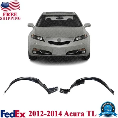 Forros de guardabarros interiores delanteros para Acura TL 2012-2014 lado del conductor y del pasajero Foto 1 de 4