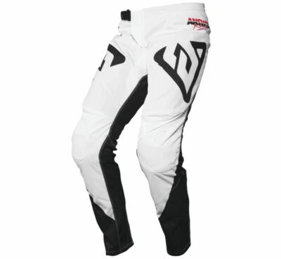 Answer Racing A20 Syncron ProGlo MX Off-Road Pants White Youth Sizes 18 and 20 - Image 1 of 2