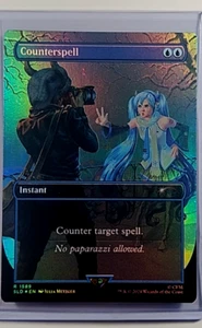 2024 MTG Magic the Gathering SLD Secret Lair Borderless Foil #1589 Counterspell - Picture 1 of 2