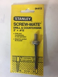 Stanley 04-612, Schraubmate, Bohrer & Senker, 2" x #12, New Old Stock - Bild 1 von 2