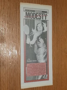 Vintage Uncovering the Truth About Modesty Pamphlet by Melody Green 1980 - Picture 1 of 3