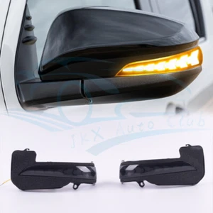 Smoked LED Rearview mirror Light For Toyota Fortuner Hilux revo Innova 2016-2021 - Picture 1 of 9
