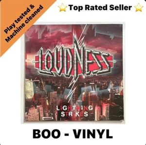 Loudness ~ Lightning Strikes 1986 Vinyl Lp Record Heavy Metal EX / VG+ - Picture 1 of 6