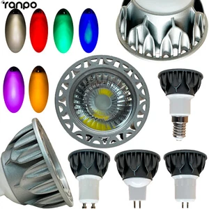 5W Dimmable LED COB Spotlight Bulbs GU10 MR16 GU5.3 E14 E27 Spot Light Lamp - Picture 1 of 23