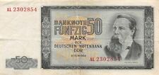 DDR Banknote 50 Mark 1964 Friedrich Engels Ro:357