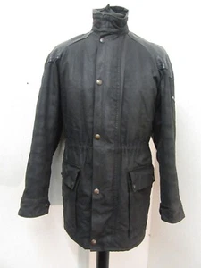 VINTAGE 80'S BELSTAFF WAX COTTON, LEATHER MOTORCYCLE JACKET SIZE S - Picture 1 of 24