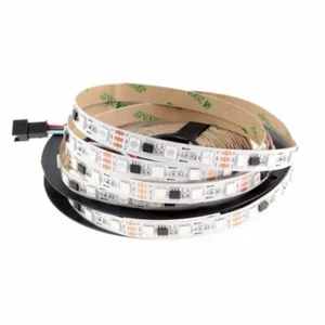RGB LED Strip SMD5050, WS2811 (white, with controls, IP20, 12 V, 60 LEDs/m, 5 m) - Picture 1 of 1