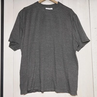 Camiseta Gran Sasso Para Hombre Gris Algodón Pinpoint Manga Corta Cuello Redondo XLT Foto 1 de 4