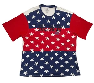 ROCAWEAR T-Shirt Tee Men's Plus Size Red White Blue Stars 100% Cotton Size 5XB - Picture 1 of 13