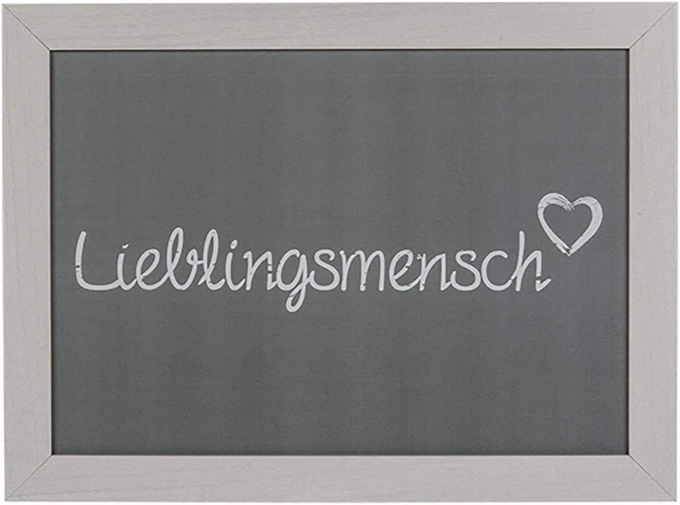 Out of the Blue Lieblingsmensch Kissen-Tablett - Grau