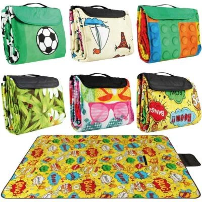 Picknickdecke wasserabweisend XXL Stranddecke Fotodruck Campingdecke Reisedecke  - Bild 1 von 4