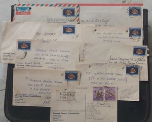 OMAN TO PAKISTAN LOT OF 9 USED COVERS INCLUDING REGISTERED L@@K! - Picture 1 of 1
