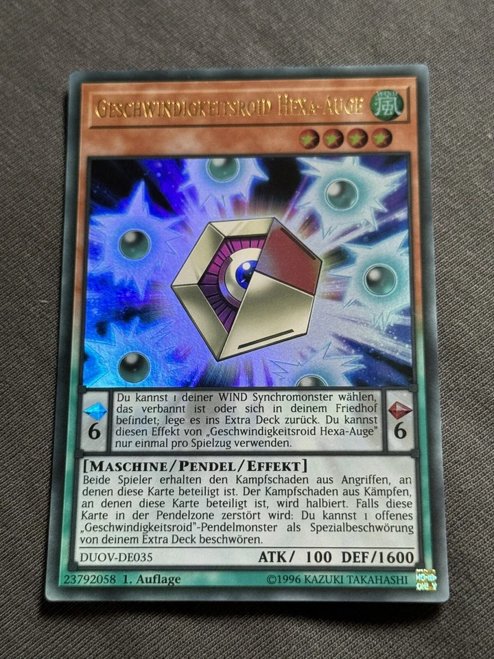 Yu-Gi-Oh! - Geschwindigkeitsroid Hexa-Auge - DUOV-DE035 - Ultra Rare - A1 - Bild 1 von 1