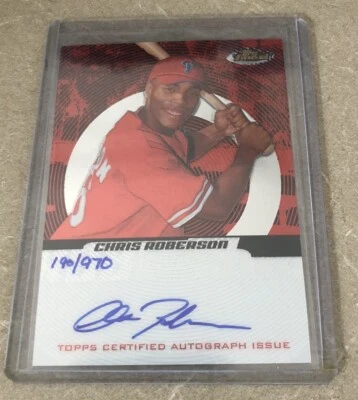 2015 Finest Chris Roberson #151 Autograph 190/970 - Image 1 of 2