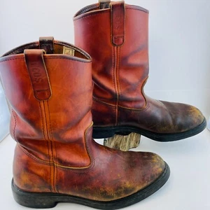 Red Wing Pecos Supersole 1104 Men Oxblood Leather Western Used USA SIZE 11 - Picture 1 of 20
