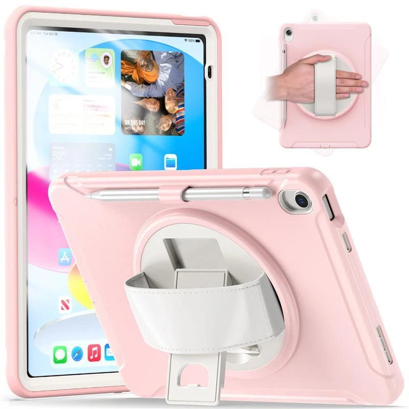 Rugged Shockproof Stand Case For iPad 10th Generation 10.9 iPad 5th 6th Mini Air - Image 1 of 4