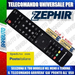 TELECOMANDO UNIVERSALE ZEPHIR; CLICCA SUL TUO MODELLO E LO RICEVERAI GIA PRONTO - Imagen 1 de 1