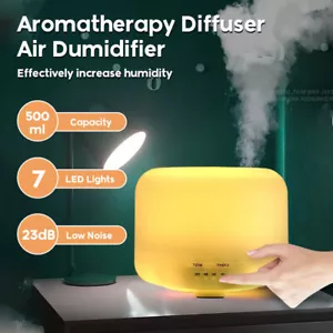 500ml Cool Mist Humidifier - 7 Color Night Light, Essential Oil Diffuser - Picture 1 of 12