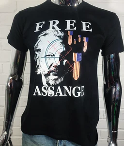 Kostenloses Assange T-Shirt - Protest Ungerechtigkeit, Rebellion, Antikrieg - Bild 1 von 2