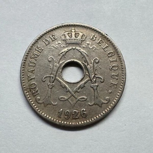 1926 Belgium 10 Centimes - Beautiful Coin - #B-008 - Picture 1 of 2