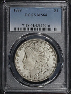 1889 Morgan Dollar PCGS MS-64 - Image 1 of 2