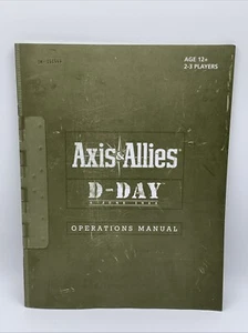 Axis and Allies D-Day Edition SOLO MANUAL DE OPERACIONES DE REEMPLAZO Instrucciones - Imagen 1 de 2