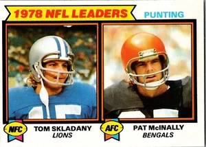 1979 Topps Football - 1978 NFL Punting Leaders #6 - Skladany & McInally B - Bild 1 von 2