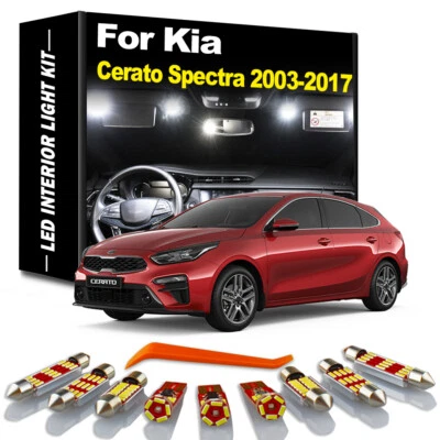 Kit de luces domo interiores LED Canbus para lámpara de maletero Kia Cerato Spectra 2003-2017 Foto 1 de 4
