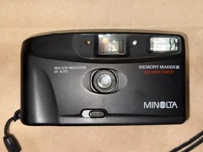 Minolta Memory Maker III 35mm Film Camera Big View Finder Mint with Manual - Image 1 of 4